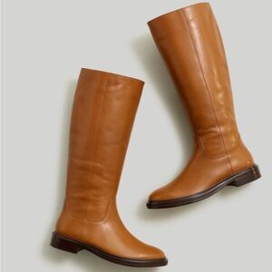 Madewell The Drumgold Boot Extended Calf in Sepia Leather Size 9.5